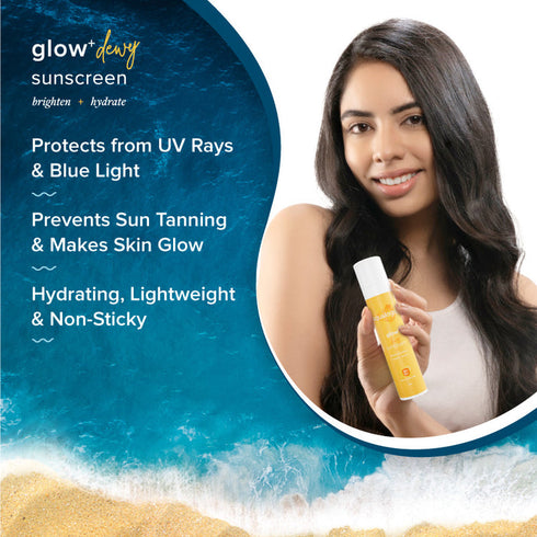 Aqualogica Glow+ Dewy Sunscreen Pack of 3